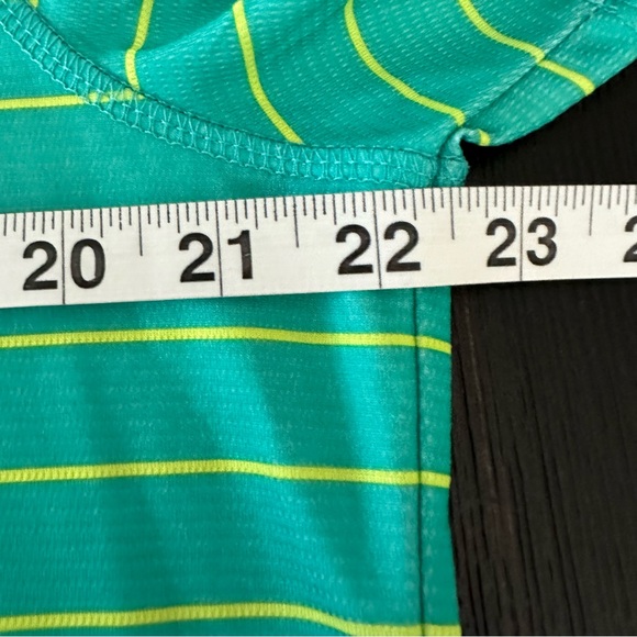 Reel legends Green Striped V-Neck T-Shirt - Picture 6 of 7